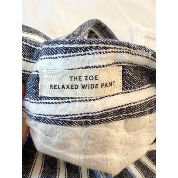 Madewell | NWT | The Tall Zoe Relaxed Wide Pant in Linen-Cotton Blend | Sz T4 - Picture 9 of 11